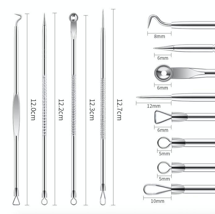 4-pack Blackhead Remover Tool, Silver V1237-ZY-506-0235