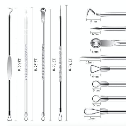 4-pack Blackhead Remover Tool, Silver V1237-ZY-506-0235