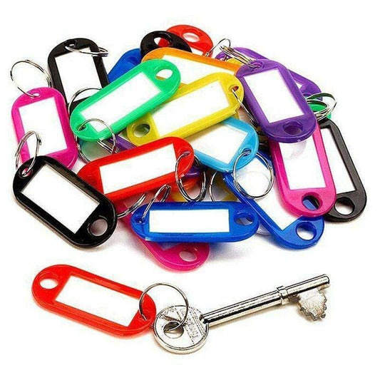 20-Pack MultiColor Key Tags, 30mm x 60mm V1237-ZY-506-0236