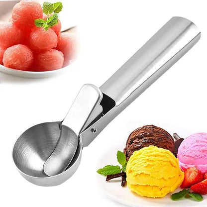 Silver Ice Cream Scoop with Ejector, Large V1237-ZY-506-0241