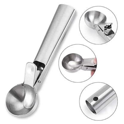 Silver Ice Cream Scoop with Ejector, Large V1237-ZY-506-0241