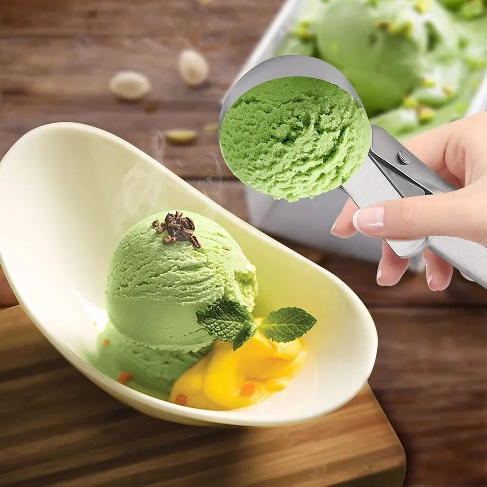 Silver Ice Cream Scoop with Ejector, Large V1237-ZY-506-0241