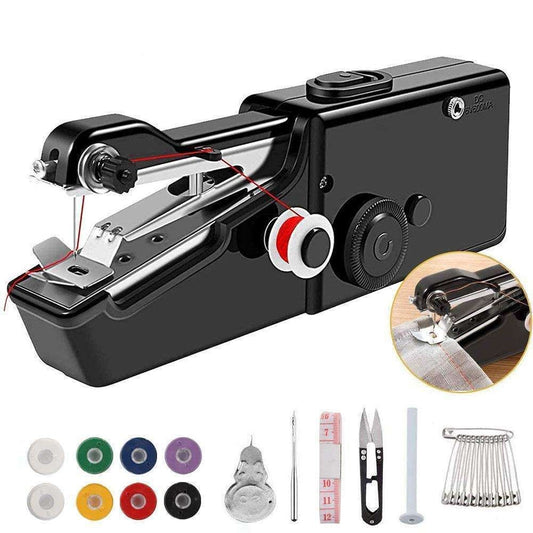 Handheld Sewing Machine Portable Convenience Black, for On-the-Go Sewing Needs V1237-ZY-506-0245