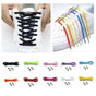 Elastic shoelaces no-tie, 1 pair light purple, one size V1237-ZY-506-0264