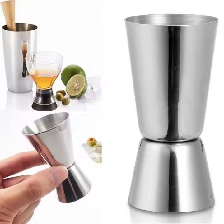 5 pcs Double Measuring Glass Cocktail Jigger, 30/60ml Black V1237-ZY-506-0267