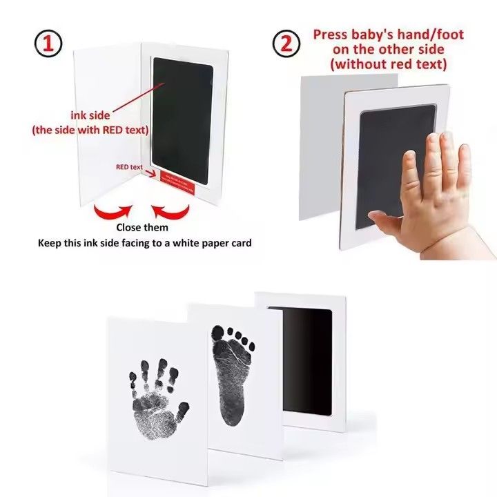 Handprint Kit Paw Print Memory Keepsake Black V1237-ZY-506-0270