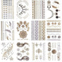 3pcs Metallic Tattoo Gold Silver Multicolor Flash Tattoo V1237-ZY-506-0271