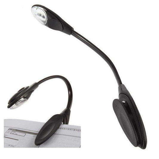 Book Lamp LED Reading Light with Clamp, Black V1237-ZY-506-0281