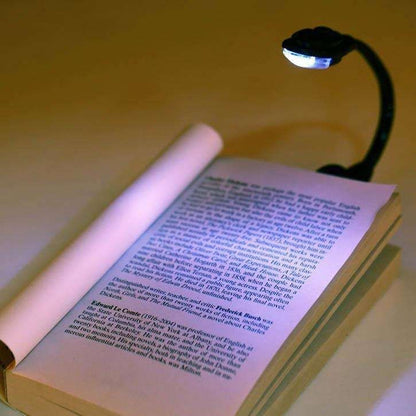 Book Lamp LED Reading Light with Clamp, Black V1237-ZY-506-0281