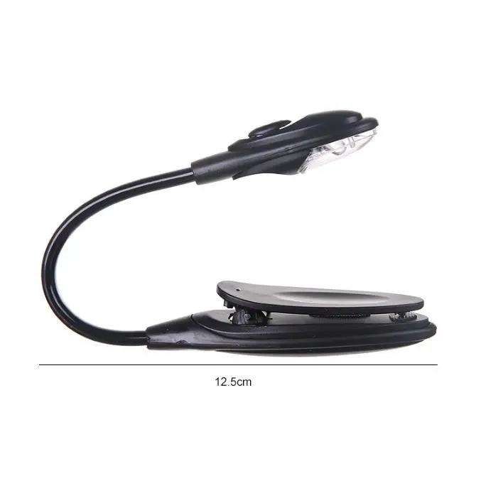 Book Lamp LED Reading Light with Clamp, Black V1237-ZY-506-0281