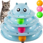 Cat Toy Activation Ball Tower for Cats, Blue V1237-ZY-506-0286