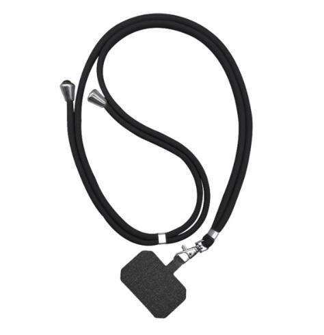 Nylon Phone Lanyard Rope for Universal Crossbody Mobile Phones, Black V1237-ZY-506-0289