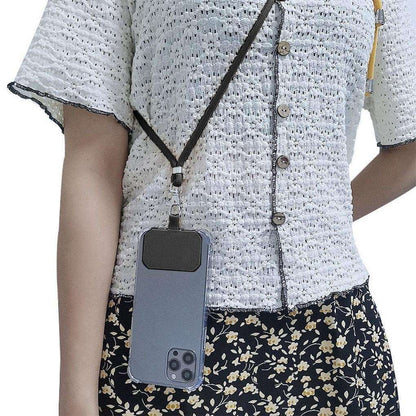 Nylon Phone Lanyard Rope for Universal Crossbody Mobile Phones, Black V1237-ZY-506-0289