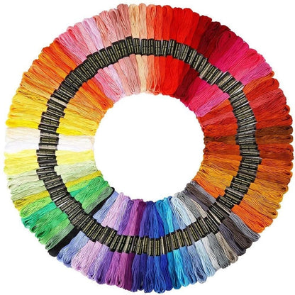 100pcs MultiColor Embroidery Thread Mouline Thread for Dolls V1237-ZY-506-0291