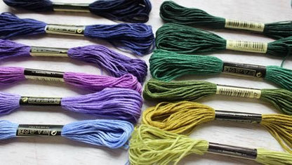 100pcs MultiColor Embroidery Thread Mouline Thread for Dolls V1237-ZY-506-0291