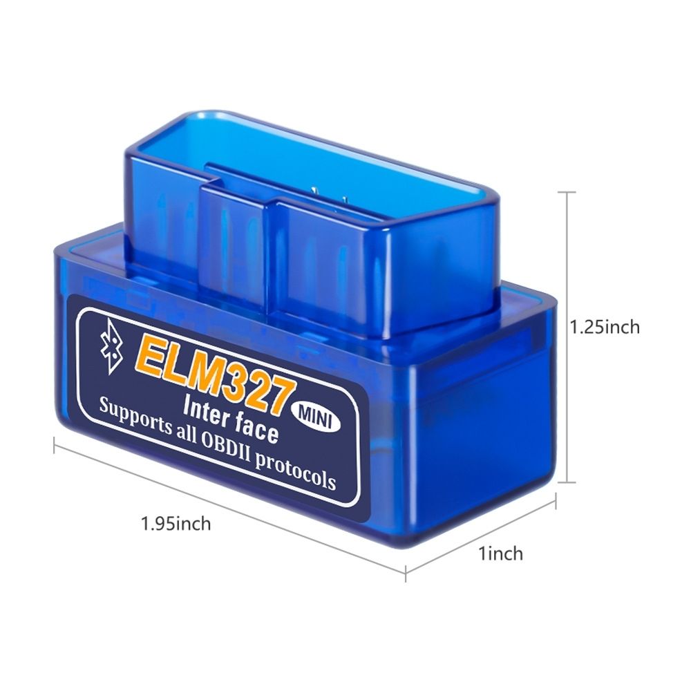ELM327 Mini OBD2 Bluetooth Car Diagnostics Code Reader, Blue V1237-ZY-506-0294