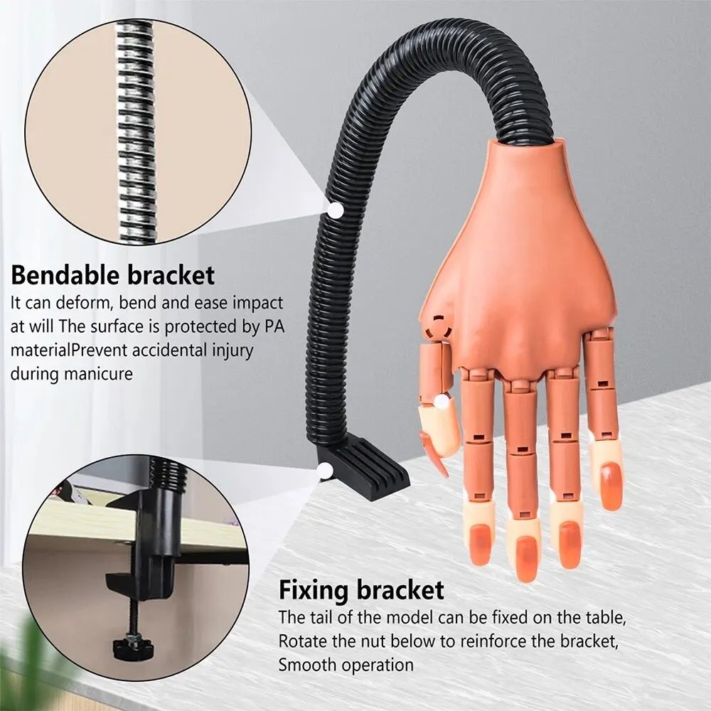 Nail training hand Black V1237-ZY-506-0297