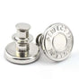 10-pack Adjustable No-Sew Trouser Buttons, Silver V1237-ZY-506-0299