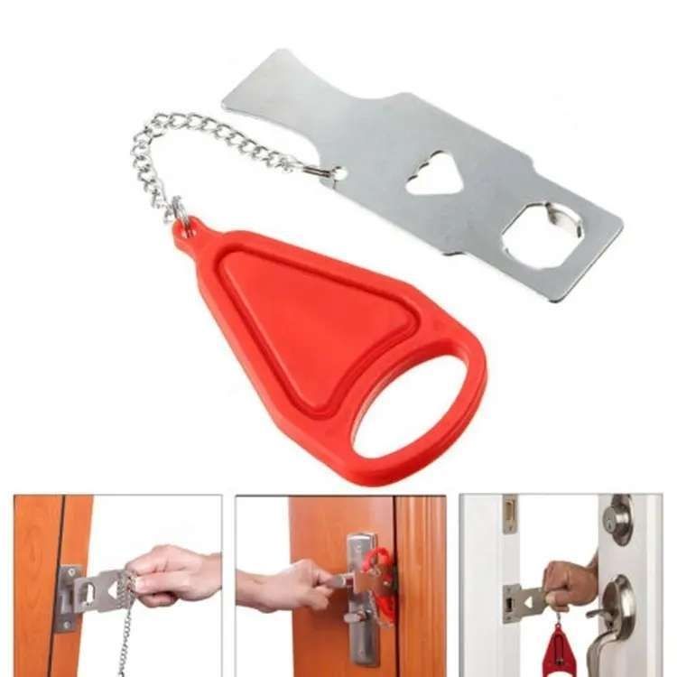 Portable Door Lock with Increased Security, MultiColor V1237-ZY-506-0300