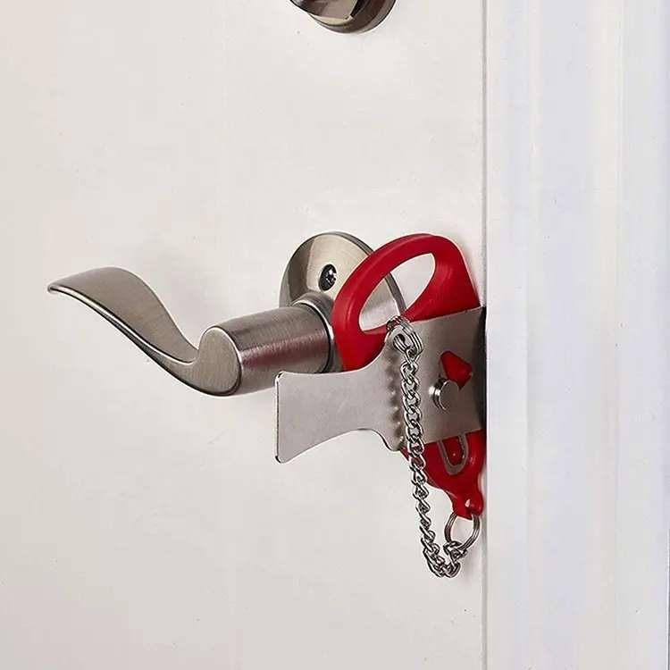 Portable Door Lock with Increased Security, MultiColor V1237-ZY-506-0300