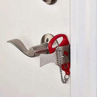 Portable Door Lock with Increased Security, MultiColor V1237-ZY-506-0300