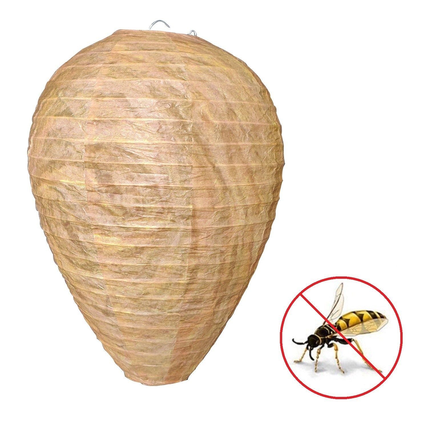 2pcs Non-Toxic Paper Wasp Traps & Bee Deterrent, for Wasp Nest Removal V1237-ZY-506-0303