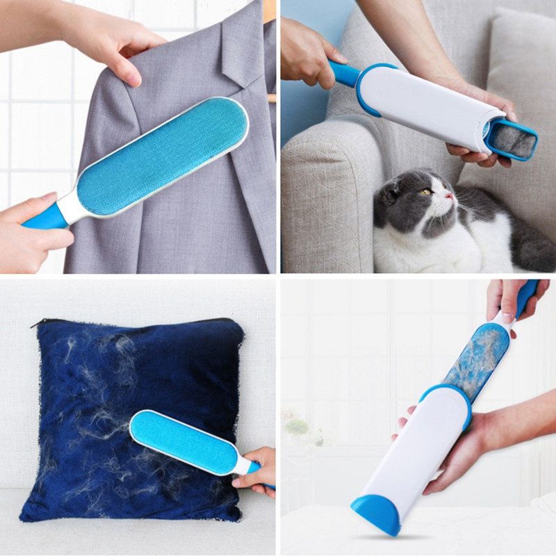 2 Pack Fur Remover Brush - Self-Cleaning, MultiColor V1237-ZY-506-0305