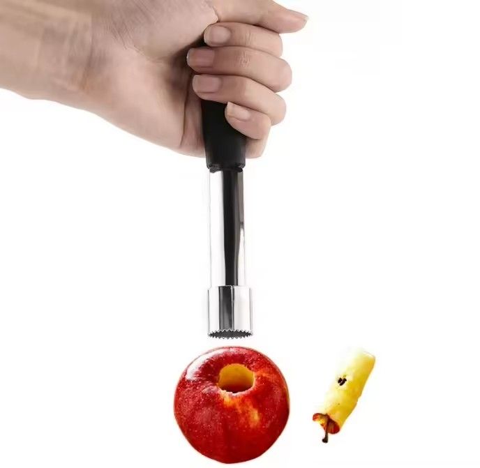 Stainless Steel Apple Corer, Silver - Easy and Efficient Core Removal V1237-ZY-506-0308