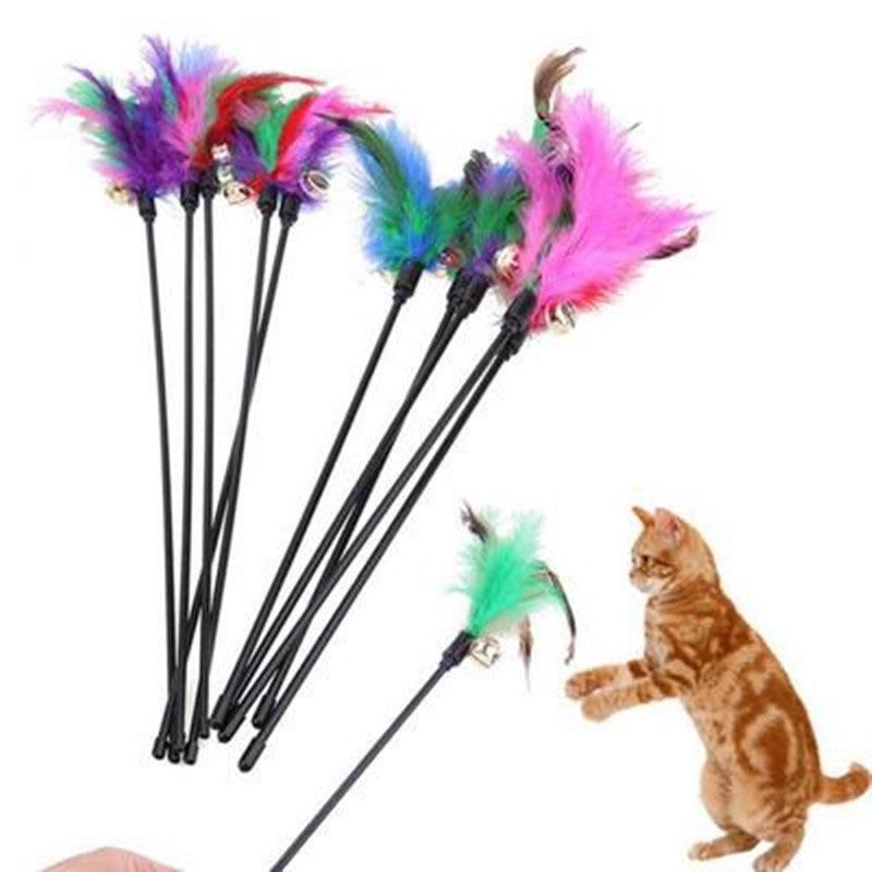 Cat Toy with Feathers and Bell V1237-ZY-506-0311