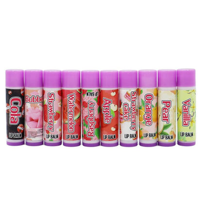 10pcs Lip Balm Softening Mixed Scents MultiColor V1237-ZY-506-0313