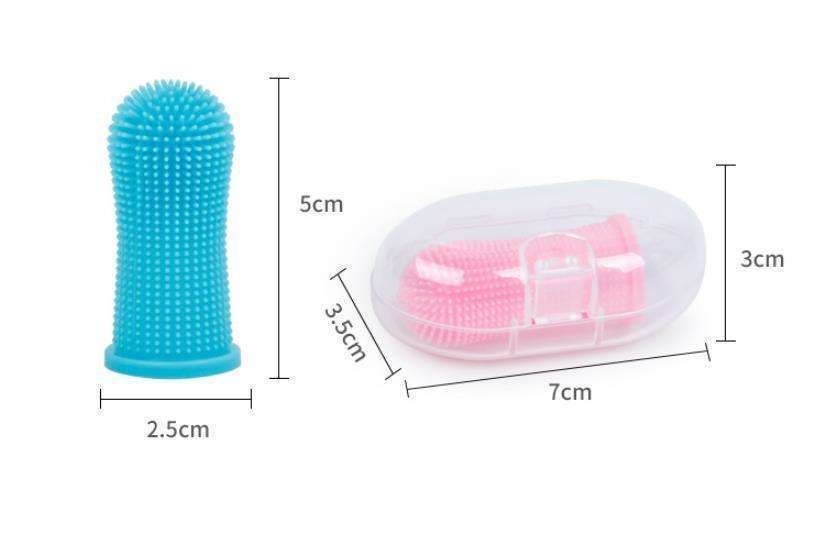 Pet Finger Toothbrush Dog Teeth Cleaning, MultiColor V1237-ZY-506-0314