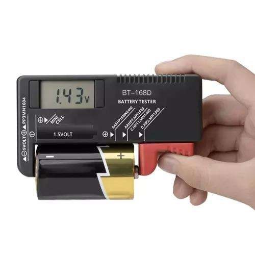 Battery tester with LCD display, black V1237-ZY-506-0315