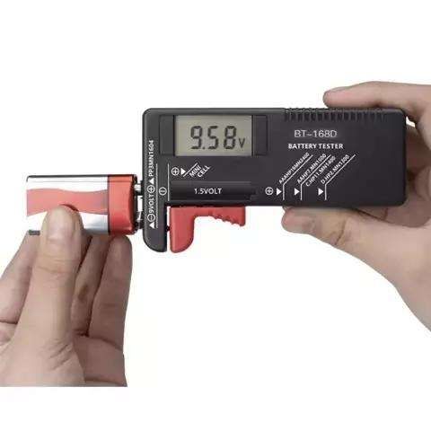 Battery tester with LCD display, black V1237-ZY-506-0315