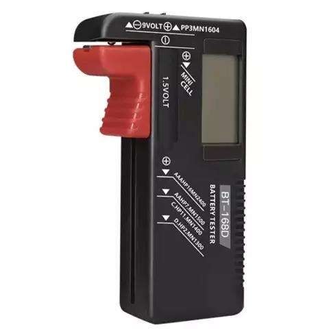 Battery tester with LCD display, black V1237-ZY-506-0315