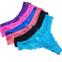 12-pack Thong Lace Panties, Multicolor, Size M V1237-ZY-506-0320