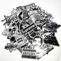 50pcs Waterproof Metal Stickers for Laptop Skate Fashion Graffiti, MultiColor V1237-ZY-506-0324