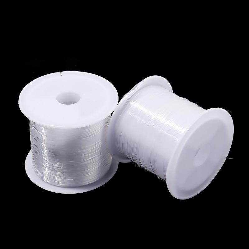 100m Elastic Thread for Jewelry Making, 0.8mm Large Roll Transparent V1237-ZY-506-0330