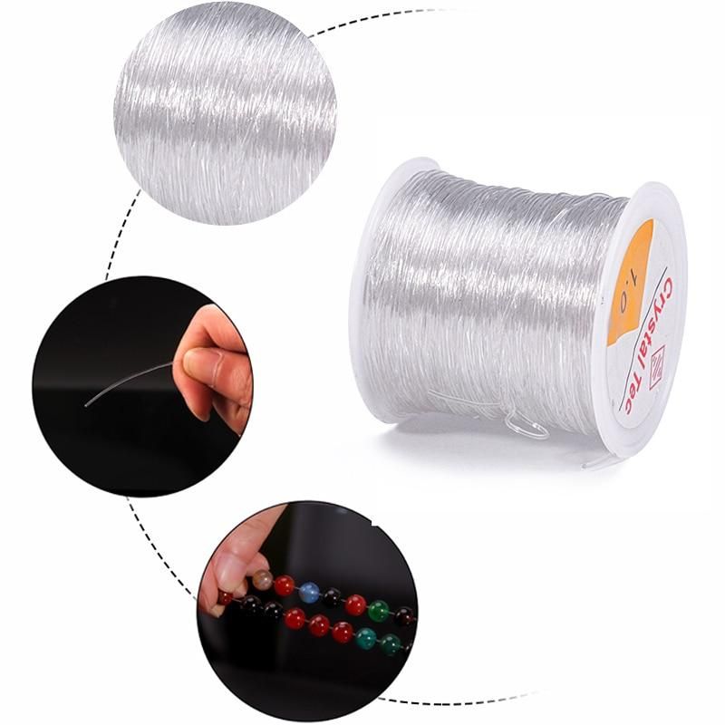 100m Transparent Elastic Jewelry Thread, 1mm Large Roll V1237-ZY-506-0331