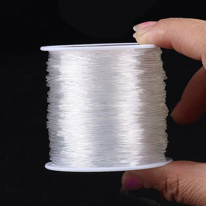 100m Transparent Elastic Jewelry Thread, 1mm Large Roll V1237-ZY-506-0331