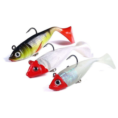 3-Pack Fishing Jigs for Pike and Perch, 10cm, MultiColor V1237-ZY-506-0332