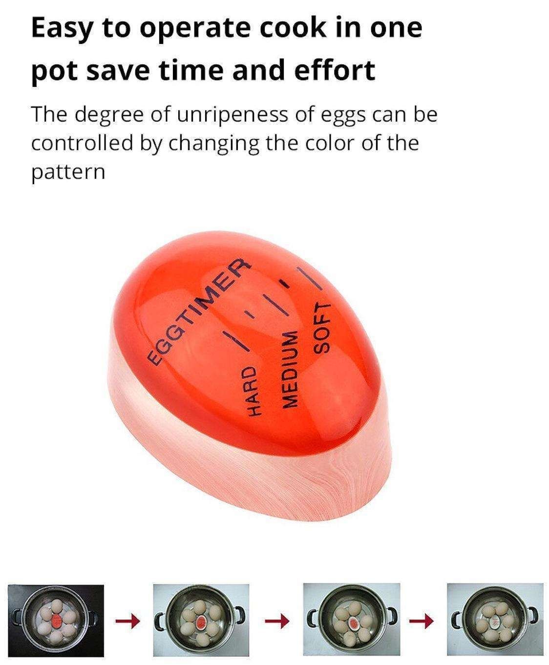 Red Egg Timer, perfect results every time V1237-ZY-506-0333