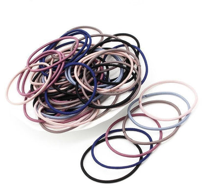 100pcs Hair Ties, MultiColor Hair Bands V1237-ZY-506-0334