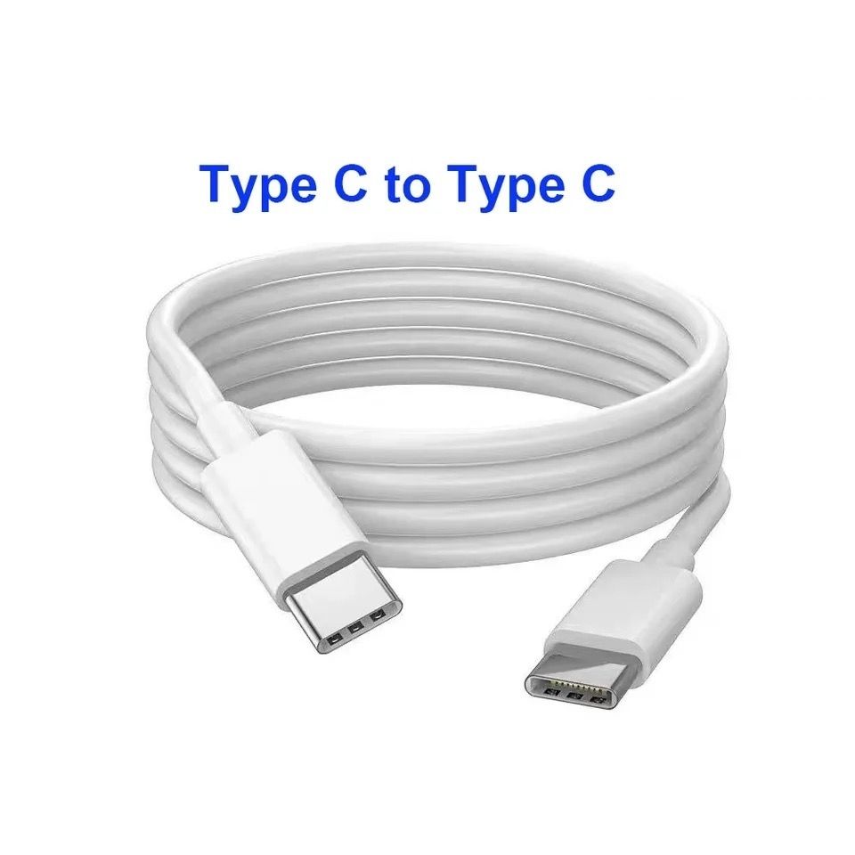 2-PACK USB-C to USB-C Fast Charging Cable, 2m, White V1237-ZY-506-0335