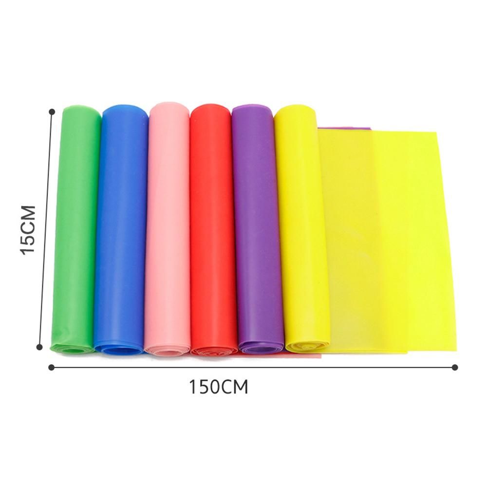 5 pcs Resistance Band, TPE Yoga Exercise Band for Rehab, Pink, One Size V1237-ZY-506-0339
