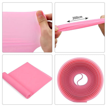 5 pcs Resistance Band, TPE Yoga Exercise Band for Rehab, Pink, One Size V1237-ZY-506-0339
