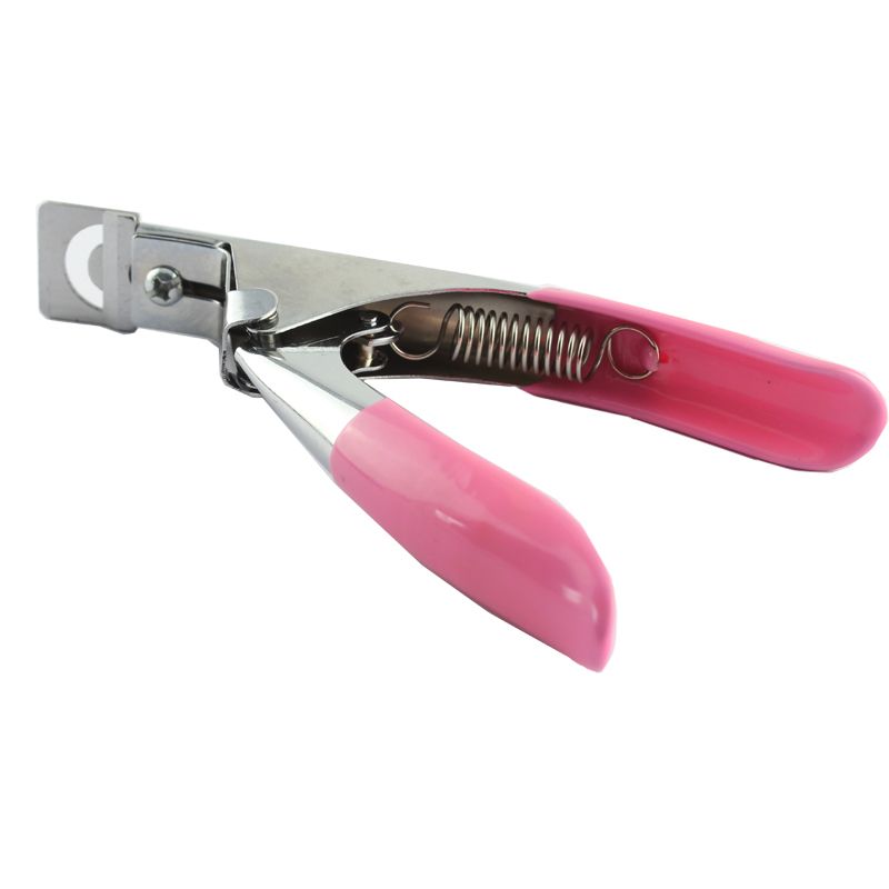 Pink nail scissors and tipping pliers V1237-ZY-506-0341