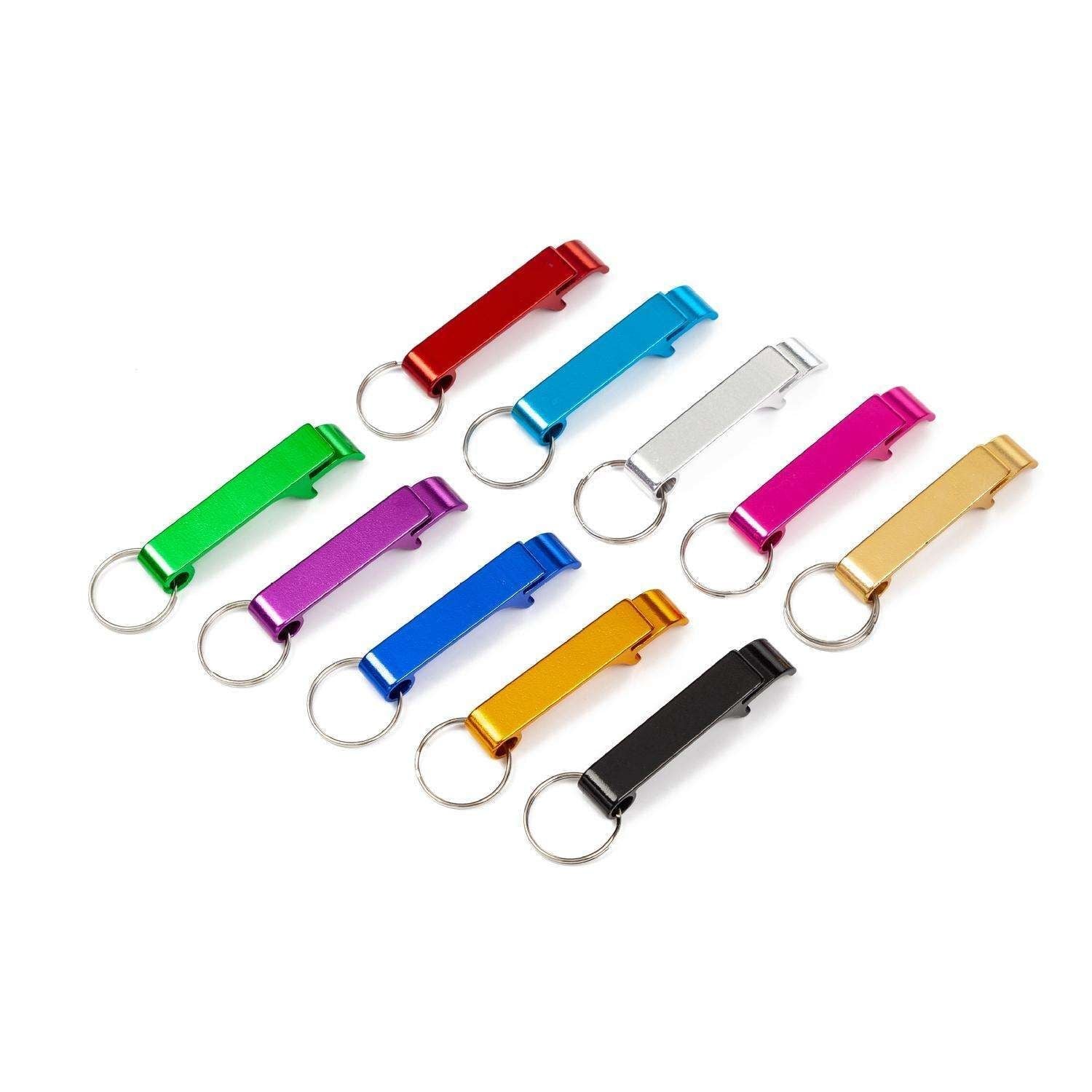 5-Pack Multi-Color Bottle Opener Cap Opener Can Opener Keychain V1237-ZY-506-0346