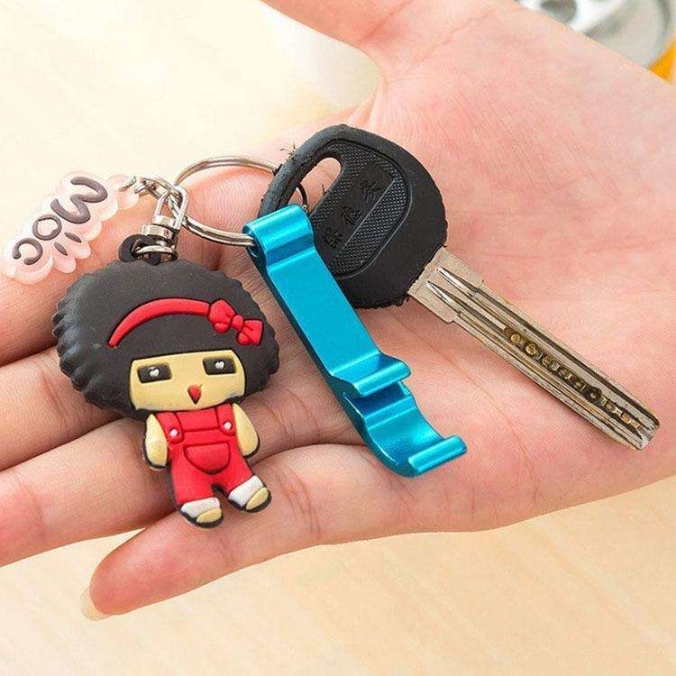 5-Pack Multi-Color Bottle Opener Cap Opener Can Opener Keychain V1237-ZY-506-0346