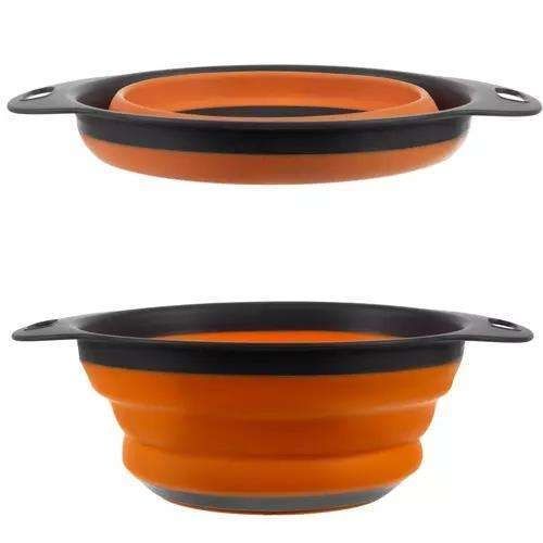 Collapsible Silicone Colander, Space Saving Kitchen Strainer, MultiColor, Practical for Dishwashing & Cooking V1237-ZY-506-0347