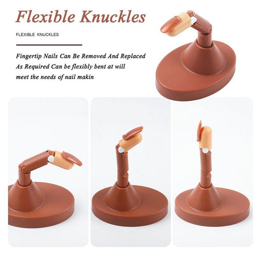 Practice Finger with Tips Nail Training Finger, Brown V1237-ZY-506-0348